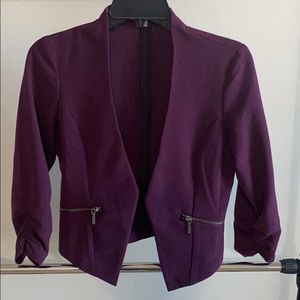 Purple Accent Blazer